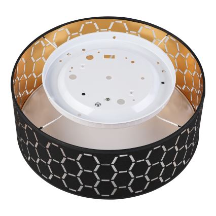 Plafondlamp ULLE 1xE27/15W/230V Ø 35 cm zwart