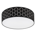 Plafondlamp ULLE 2xE27/15W/230V Ø 45 cm zwart