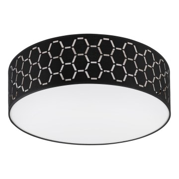Plafondlamp ULLE 2xE27/15W/230V Ø 45 cm zwart
