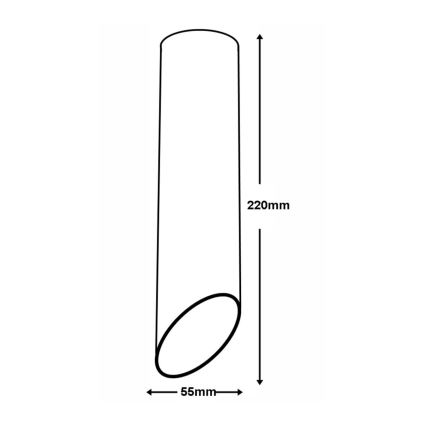 Plafondlamp VALDA 1xGU10/60W/230V wit