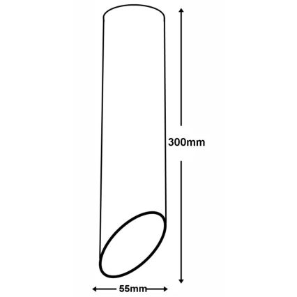 Plafondlamp VALDA 1xGU10/60W/230V zwart