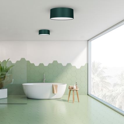 Plafondlamp VERDE 2xE27/60W/230V d. 40 cm groen