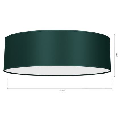 Plafondlamp VERDE 3xE27/60W/230V d. 60 cm groen