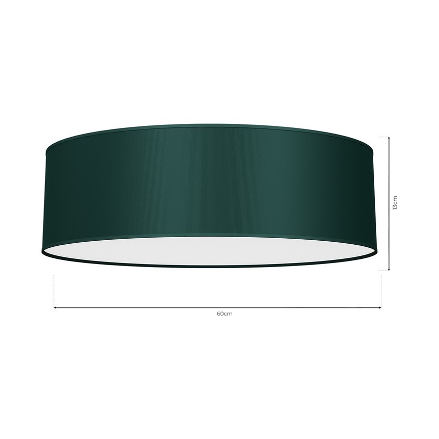 Plafondlamp VERDE 3xE27/60W/230V d. 60 cm groen
