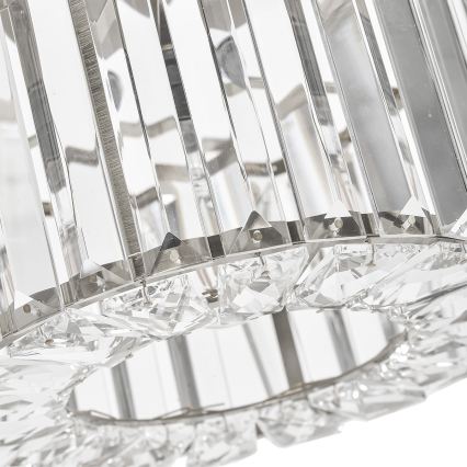 Plafondlamp VETRO 1xE27/15W/230V Ø 24,5 cm mat chroom