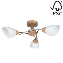 Plafondlamp VILETTA 3xE27/60W/230V - FSC-gecertificeerd