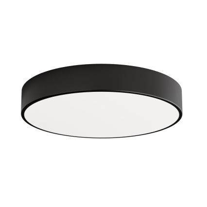 Plafondlamp voor badkamer CLEO met sensor, 4x E27/24W/230V, Ø 50 cm, IP54, zwart
