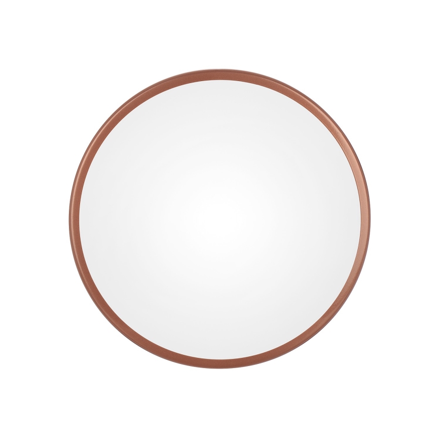 Plafondlamp voor badkamer met sensor CLEO 2xE27/24W/230V Ø 30 cm koperkleurig IP54