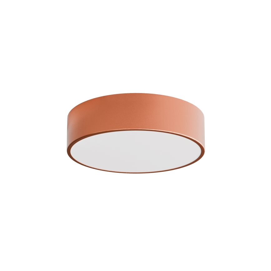Plafondlamp voor badkamer met sensor CLEO 2xE27/24W/230V Ø 30 cm koperkleurig IP54