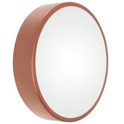 Plafondlamp voor badkamer met sensor CLEO 3xE27/24W/230V Ø 40 cm koperen IP54