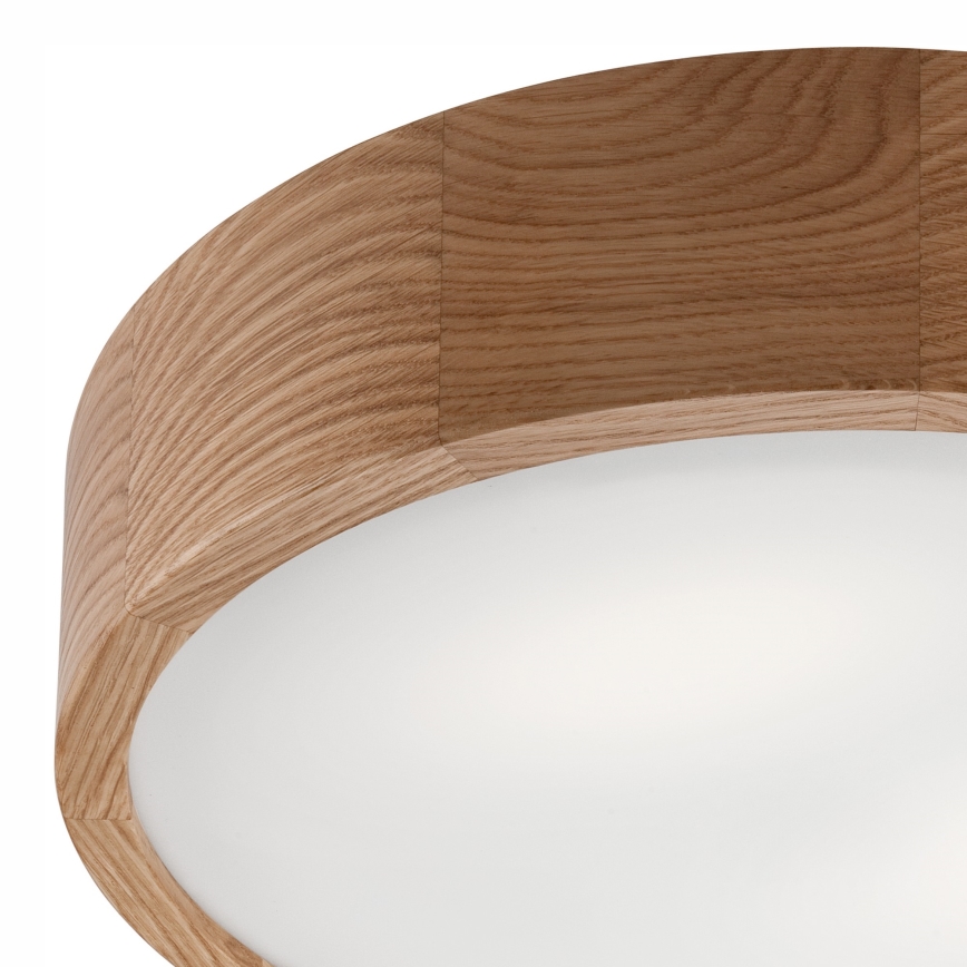 Plafondlamp voor badkamer OAK 3xE27/15W/230V eiken Ø 37 cm IP54