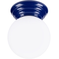 Plafondlamp voor badkamer ZORI 1xG9/8W/230V Ø 12 cm IP44 blauw