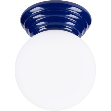 Plafondlamp voor badkamer ZORI 1xG9/8W/230V Ø 12 cm IP44 blauw