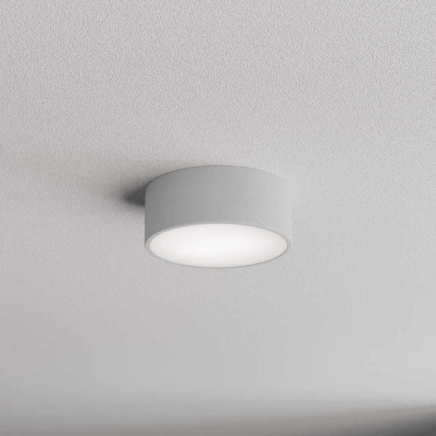 Plafondlamp voor de badkamer met sensor CLEO 1xE27/24W/230V pr. 20 cm IP54 grijs