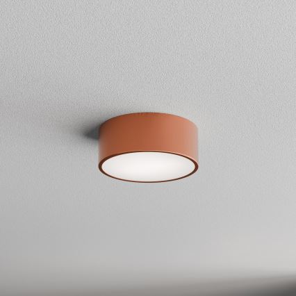 Plafondlamp voor de badkamer met sensor CLEO 1xE27/24W/230V Ø 20 cm IP54 koperkleurig