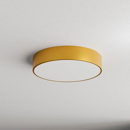 Plafondlamp voor de badkamer met sensor CLEO 3xE27/24W/230V Ø 40 cm goudkleurig IP54