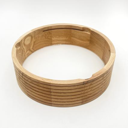 Plafondlamp voor de badkamer OAK 2xE27/15W/230V IP54 eiken Ø 27 cm