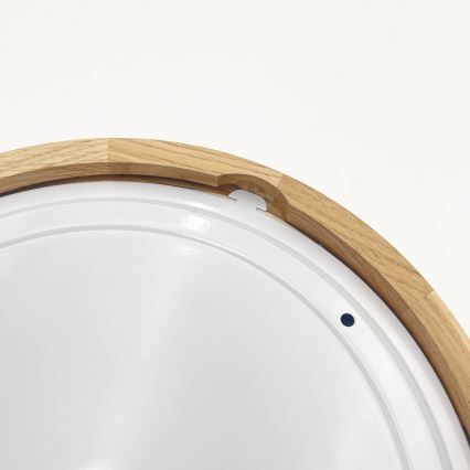 Plafondlamp voor de badkamer OAK 2xE27/15W/230V IP54 eiken Ø 27 cm