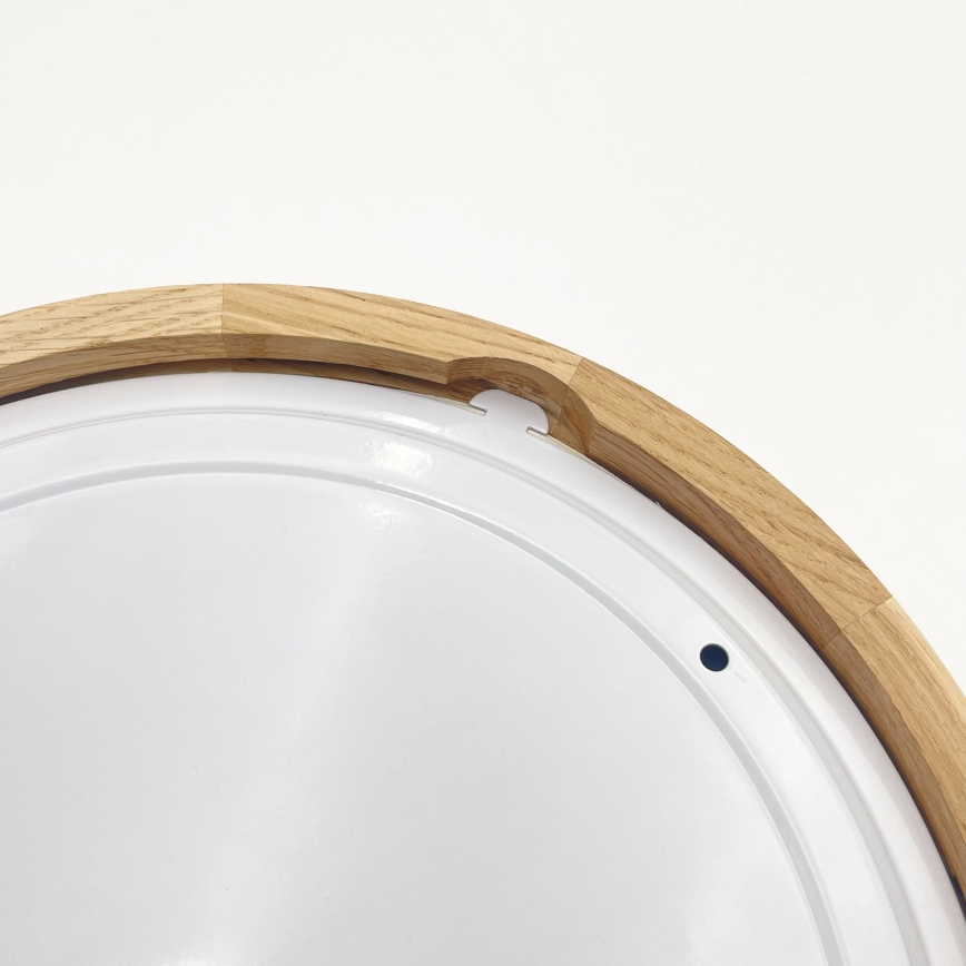Plafondlamp voor de badkamer OAK 2xE27/15W/230V IP54 eiken Ø 27 cm