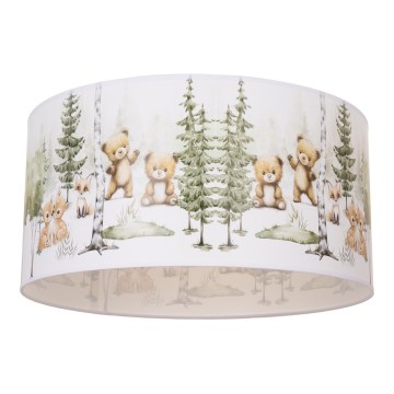 Plafondlamp voor de kinderkamer KIDS ROOM 1xE27/60W/230V Ø 40 cm met dierenmotief