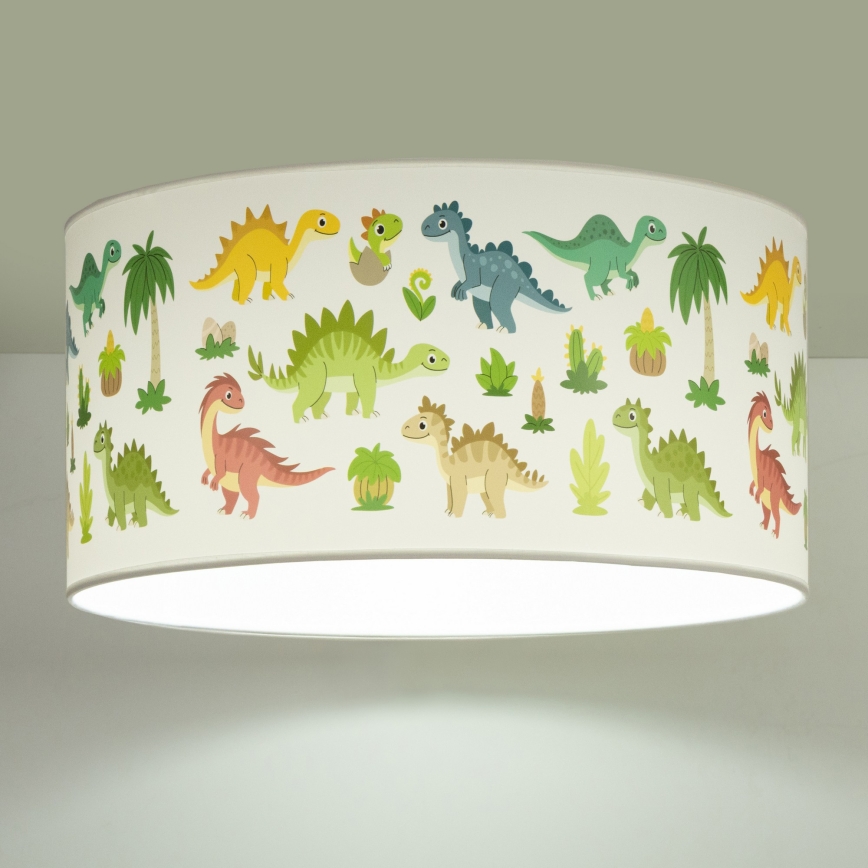 Plafondlamp voor kinderkamer KIDS ROOM 1xE27/60W/230V Ø 40 cm dinosaurus