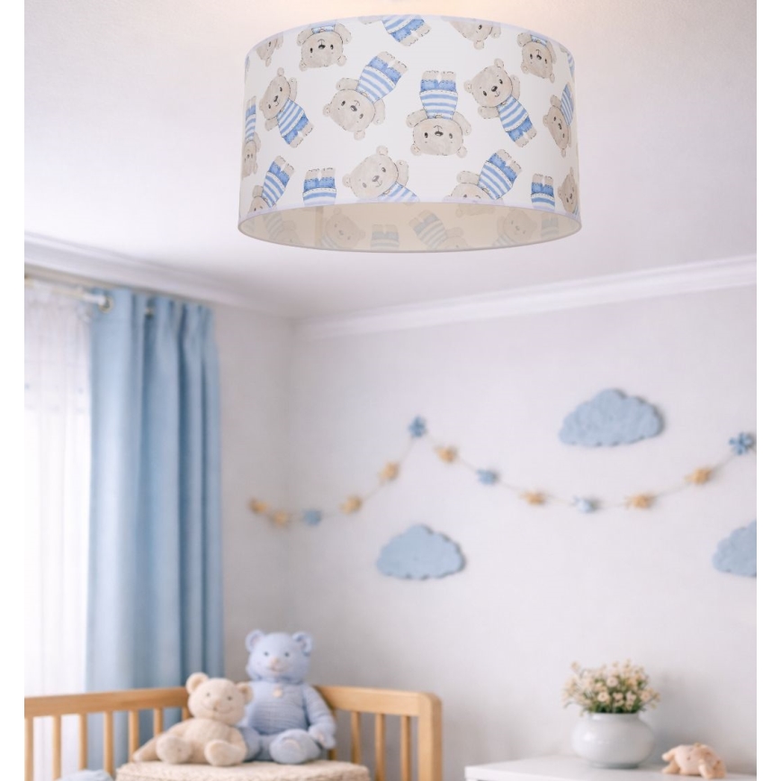 Plafondlamp voor kinderkamer KIDS ROOM 1xE27/60W/230V Ø 40 cm – met beertje