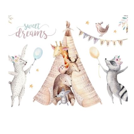 Plafondlamp voor kinderkamer KIDS ROOM 1xE27/60W/230V Ø 40 cm, met dierenmotief