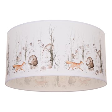 Plafondlamp voor kinderkamer KIDS ROOM 1xE27/60W/230V Ø 40 cm met dierenmotief