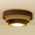 Plafondlamp WENTA 1x E27/60W/230V Ø 50 cm bruin/jute
