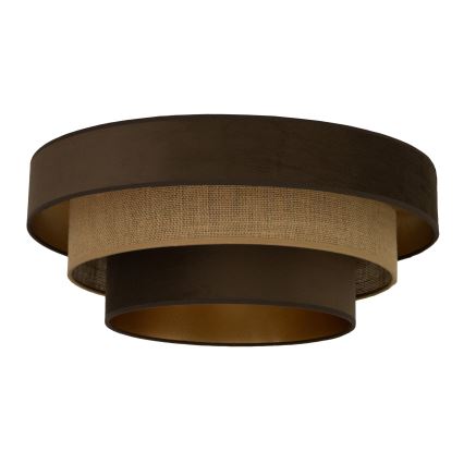 Plafondlamp WENTA 1x E27/60W/230V Ø 50 cm bruin/jute