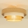 Plafondlamp WENTA 1xE27/60W/230V pr. 50 cm juta/beige