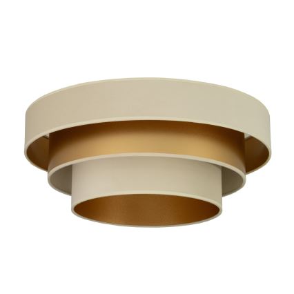 Plafondlamp WENTA 1xE27/60W/230V Ø 50 cm beige/goud