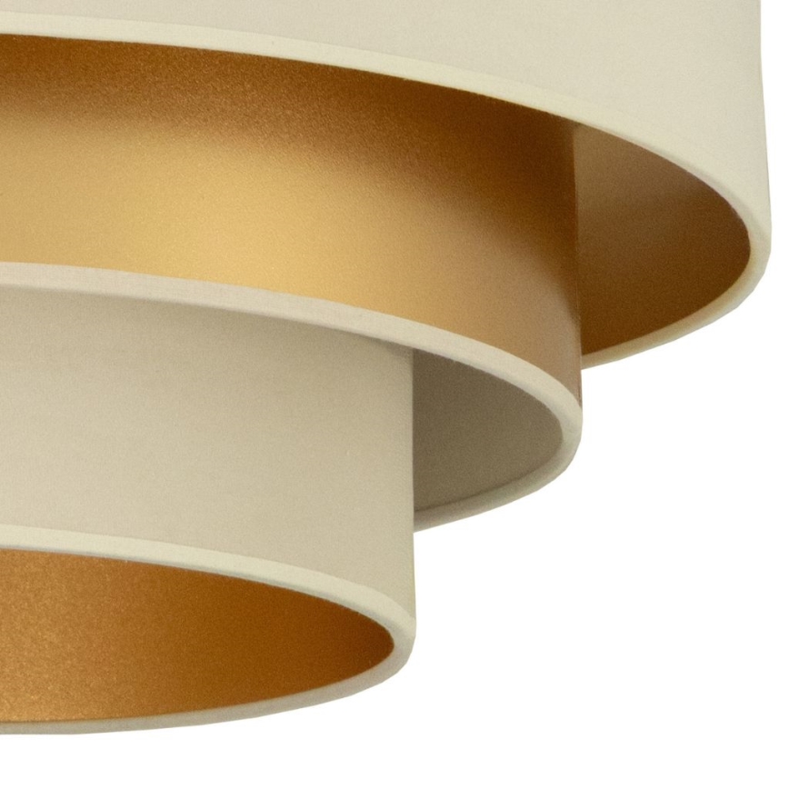 Plafondlamp WENTA 1xE27/60W/230V Ø 50 cm beige/goud