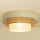 Plafondlamp WENTA 1xE27/60W/230V Ø 50 cm beige/jute