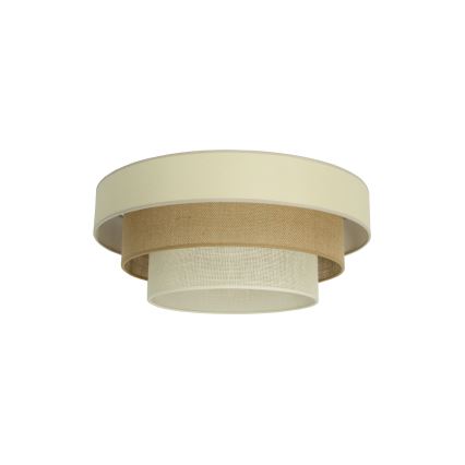 Plafondlamp WENTA 1xE27/60W/230V Ø 50 cm beige/jute