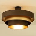 Plafondlamp WENTA 1xE27/60W/230V Ø 50 cm bruin/goud
