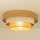 Plafondlamp WENTA 1xE27/60W/230V, Ø 50 cm, jute/beige