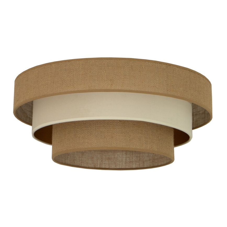 Plafondlamp WENTA 1xE27/60W/230V, Ø 50 cm, jute/beige