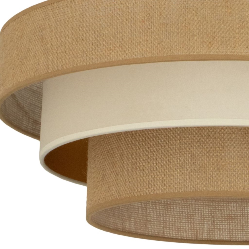 Plafondlamp WENTA 1xE27/60W/230V, Ø 50 cm, jute/beige