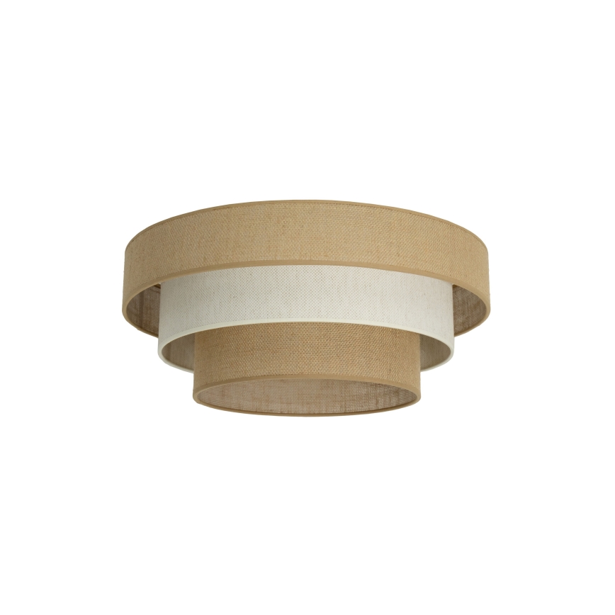 Plafondlamp WENTA 1xE27/60W/230V Ø 50 cm jute/crème