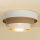 Plafondlamp WENTA 1xE27/60W/230V Ø 50 cm wit/bruin