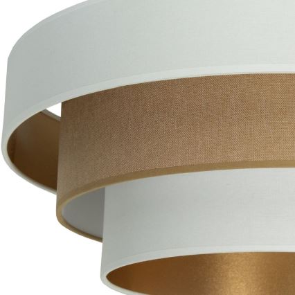 Plafondlamp WENTA 1xE27/60W/230V Ø 50 cm wit/bruin