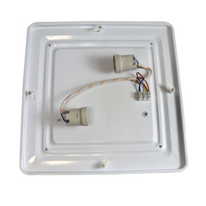 Plafondlamp WILTON 2xE27/60W/230V 37,5x37,5 cm zwart