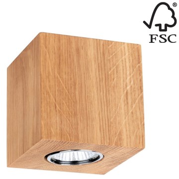 Plafondlamp WOODDREAM 1xGU10/6W/230V - FSC-gecertificeerd