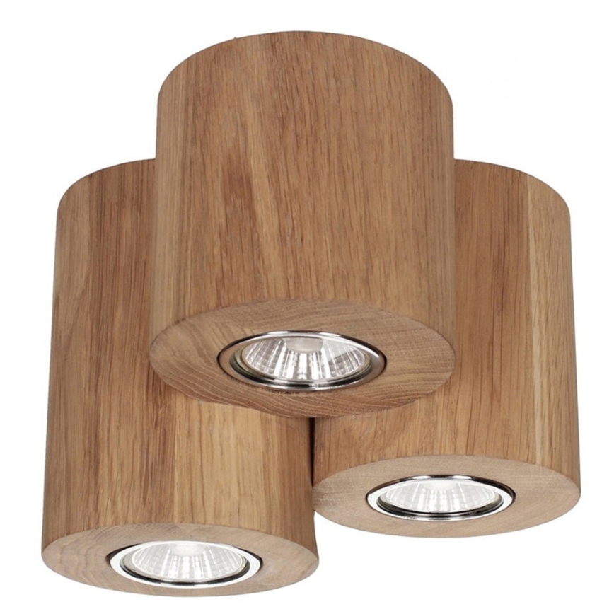 Plafondlamp WOODDREAM 3xGU10/6W/230V eiken