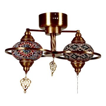 Plafondlamp YENI 1xE27/40W/230V brons