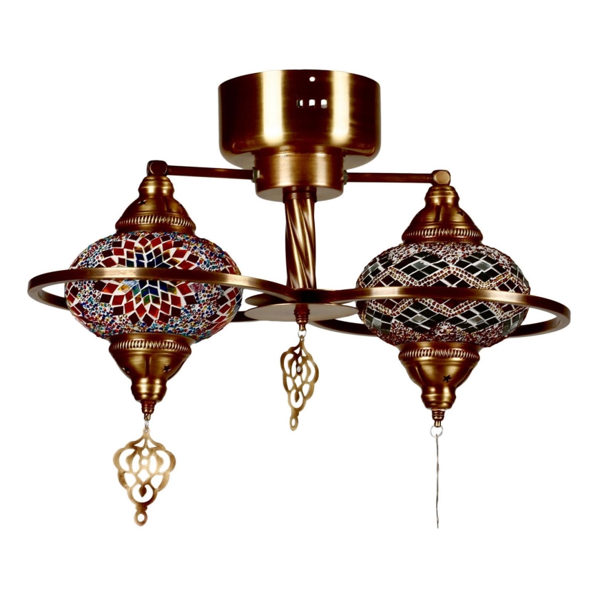 Plafondlamp YENI 1xE27/40W/230V brons