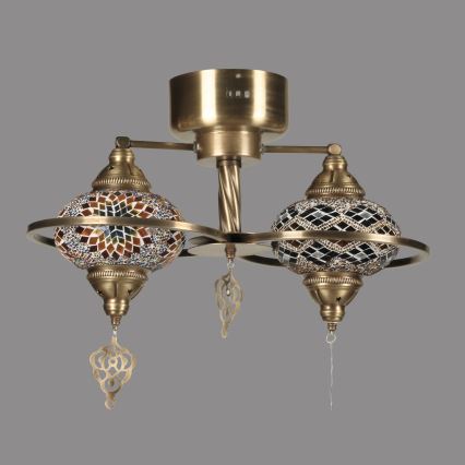 Plafondlamp YENI 1xE27/40W/230V brons