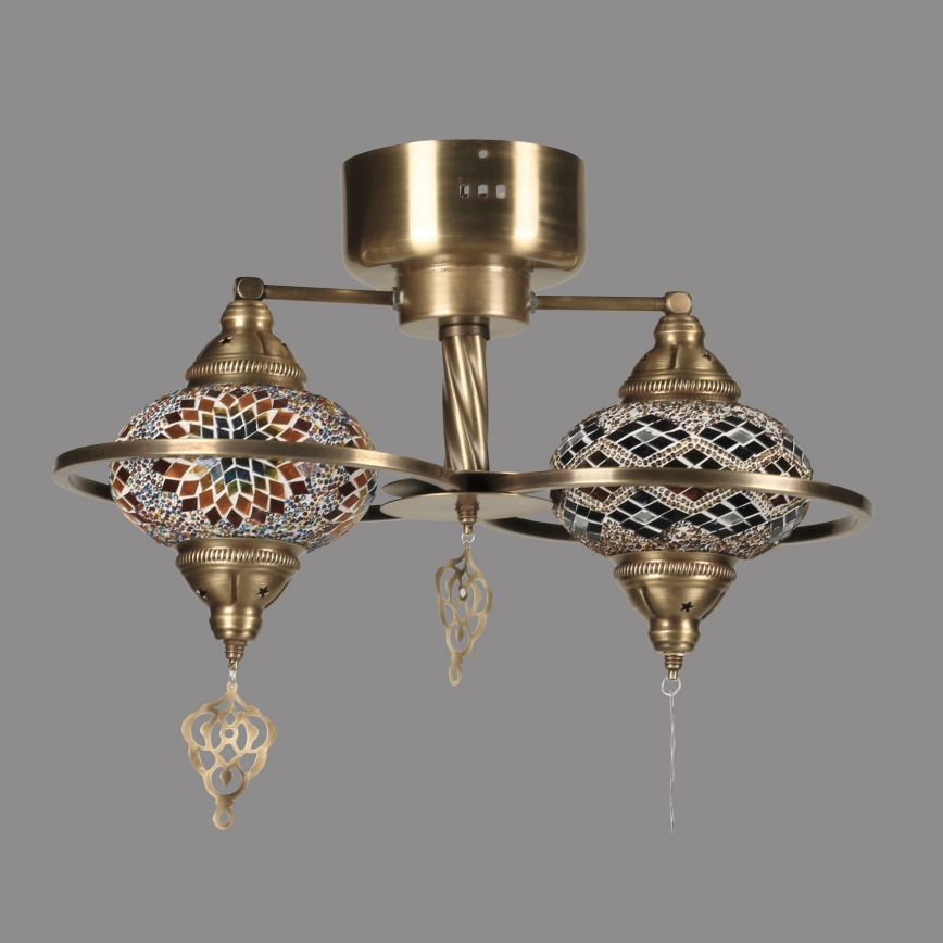Plafondlamp YENI 1xE27/40W/230V brons