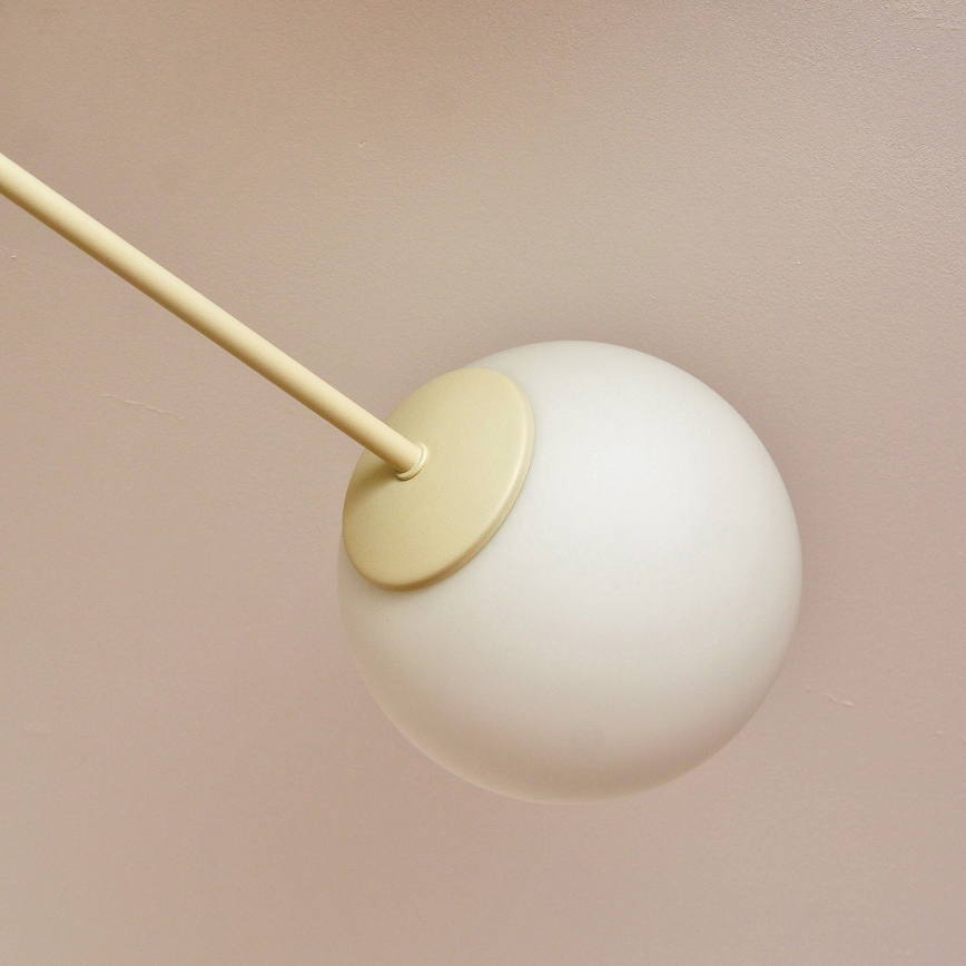 Plafondluchter MOON 4xE27/15W/230V crème